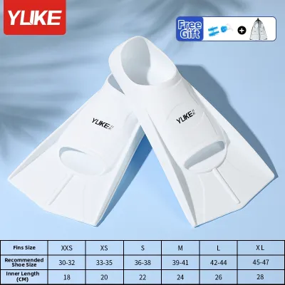 YUKE | Adults and Kids Lightweight Silicone Fins for Freestyle and Breaststroke