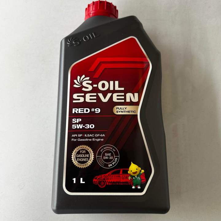 S-Oil Seven Red 9 5w30 Fully Synthetic Gasoline Engine Oil (S-Oil7