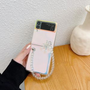 (CÓ SẴN)Ốp samsung galaxy Zflip3 - Z Flip4 - Z FLIP 3 - Z Flip3 - Zflip4 - Z Flip 4 5G holoram dây đeo gấu dễ thương