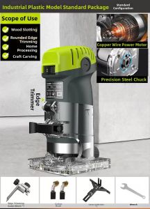 Zhipu | Electric Inverted Multi-function Trim Router Woodworking Tool