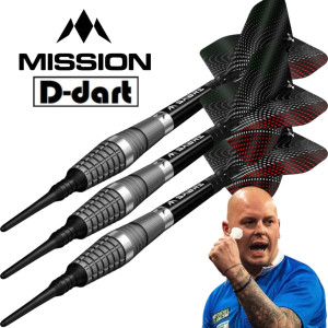 MISSION SOFT TIP DART - 20G Michele Turetta 95% Tungsten Dart Set Original Electronic Darts (ARROW DART LEMBUT)