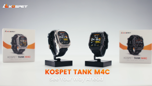Đồng hồ thông minh siêu bền KOSPET TANK M4C GPS dành cho nam/nữ chống nước 50m hỗ trợ hơn 170 chế độ thể thao thời lượng pin cực dài tích hợp đèn pin