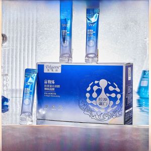 Dailaiyan Fullerene Collagen Hydrating Sleep Mask Good Night Nourishing Face Mask 100 Strips Moisturizing Repairing Nourishing