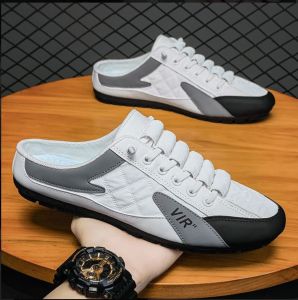 Sepatu sneakers slip-on new model sepatu pria sneakers backless A31 sneakers trip sepatu olah raga kasual