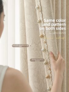 WEILAISHI | Rose French Style Blackout Curtains Embroidery Two Sided