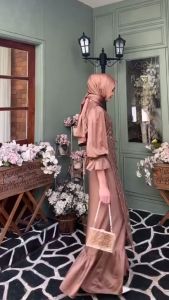 BEST SELLER!!! FREE BROSS CANTIK NISMARA DRESS BAHAN ROBERTO SILK MIX BRUKAT TILLE MOTIF ETNIK DRESS KONDANGAN PESTA BRIDESMAID TERBARU 2023 GAMIS REMAJA VIRAL