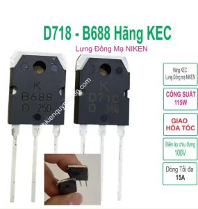 Combo 10 con Sò công suất ( Transistor ) D718 - B688 MỚI 100% LOẠI 1 hãng KEC