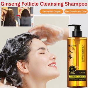 Ginseng Follicle Cleansing Shampoo Anti-Dandruff Control Oil Fluffy Shampoo Herbal Plant Extract Essence