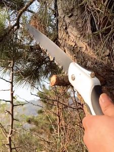 H&A Folding Saw SK5 Steel U-Shaped Turbine Saw Folding Hand Saw Portable Outdoor Fast Cutting Hand Saw