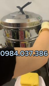 Nồi nấu xôi nồi hấp xôi chạy điện đa năng 52cm 15kg gạo/mẻ (Tặng kèm miếng lót)