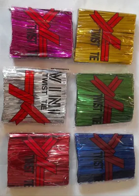 [1 PAK ISI 600 PCS] KAWAT TWIS TIE SOUVENIR PLASTIK SNAK FARCEL HADIAH