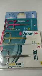 Trim Nose Hair Scissors กรรไกรตัดขนจมูก ปลายกลมกันบาด สแตนเลส ผลิตจากวัสดุคุณภาพดี ตัดขนจมูก-ปลายมน