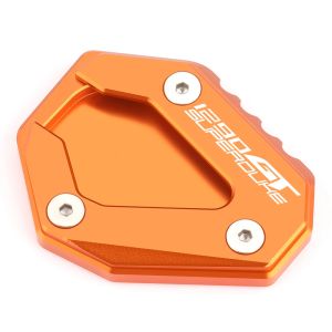 Nhôm Chân Đế Mở Rộng Miếng Lót Cho KTM 1290 SUPER DUKE GT CNC Bên Đứng Máy Phóng Tấm Đen/Cam Phụ Cho Xe Máy
