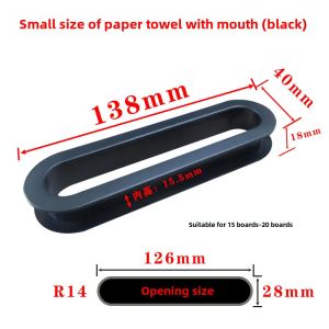 Bathroom Mirror Cabinet Tissue Mouth Paper Extraction Ring Cabinet Hand Paper Plastic Edge Sealing Ring Hair Dryer Mouth Tissue Hole Accessories