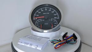 ELING 2 Gauge Set 110mm GPS Speedometer 0-120M 0-200M with Tachometer with Oil Pressure Water Temp Fuel Level Voltmeter 12Volt