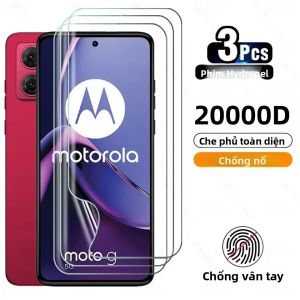 3 Miếng Phim Bảo Vệ Màn Hình Hydrogel Cho Motorola Moto Edge 50 40 Pro Neo Stylus 5G 2024 G64 G24 Power G Play 2024 Che Phủ Toàn Màn Hình Độ Nét Cao