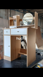 Bàn trang điểm gương tròn hiện đại TD3026 chưa ghế