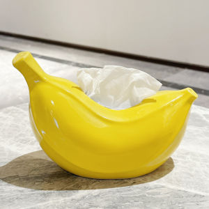 Premium Ceramic Banana Fruit Dish Creative Home Living Room Tea Table Candy Tray No Anxiety Allowed High End Dry Fruit Basin