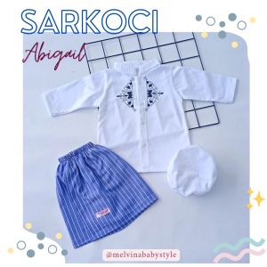 Koko Bayi Baju Aqiqah Bayi Sarung Bayi Busana Muslim Bayi Jubah Bayi Setelan Bayi 0 12 Bulan Sarkoci Abigail