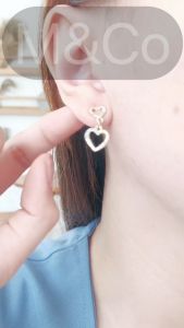 M&Co Jewelry - Anting Love Tusuk Wanita Korea Trendy Kekinian Alloy Gold Fashion Emas