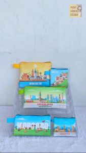 Maroko Dompet Landmark Souvenir Suvenir Oleh Oleh Mini Wallet Negara Dompet Panjang Pouch Mouse Pad Morocco