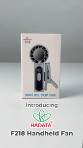 HADATA F218 Handheld Fan with Detachable Clip 100 Speed Refrigeration Function & 12h Battery Life