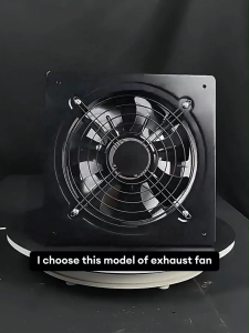 DEG Powerful Exhaust Fan Low Noise 7 Leaf All-Metal Ventilation Fan Kitchen/Room Exhaust Fan