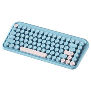 COEP | Wireless Dual-Mode iPad Bluetooth Keyboard Mouse Set Cute Round Keys