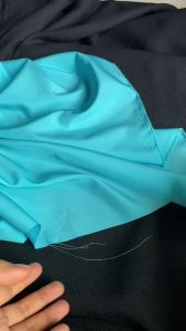Vải Dầu Gió Lụa Màu Xanh Trơn - Chất Mỏng Không Co Giãn Mặt Láng Khổ 1m5 - Làm Lót Áo Vest Áo Khoác Bạc Phủ