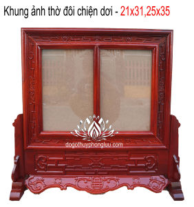 Khung ảnh kép đôi hoa lá tâykhung kép 2 ảnh thờ 2 cỡ ảnh 21x31 và 25x35