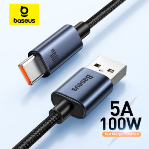 Baseus 66W/100W USB Type C Cable For Huawei P50 P40 Pro: Super Charge 6A Fast Charging USB C Charger Data Cable Wire Cord