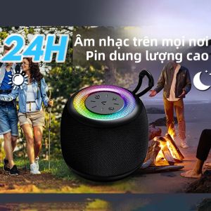 Loa Di Động Mini L7 Sạc USB Âm Thanh Stereo Không Dây Đèn RGB Điều Khiển Bằng Nút Bấm Sạc Type-C Thích Hợp Cho Cắm Trại