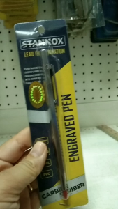 STANNOX ปากกาขีดเหล็ก ด้ามเงิน ทังสเตนคาร์ไบด์