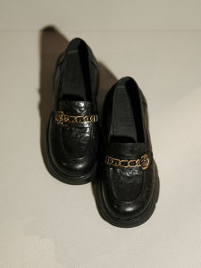 Heel Raise 5cm Sheepskin Camellia Thick Bottom Loafers Womens Spring New Style Retro Flat Heels Shoes Comfortable Casual Footwear