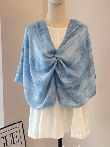 Wo Tion | Sky Blue Beach Cover Up Sun Protection Shawl