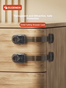 EUDEMON | Baby Cabinet Door Lock Safety Lock Transparent Multi-Function Child Lock