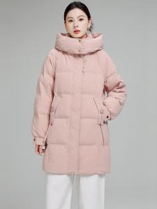 Warm Thick Loose Removable Hood Down Cotton Coat Women