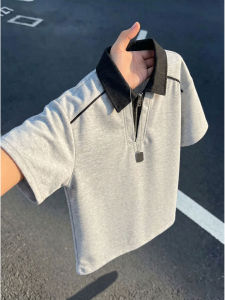 ZHUOCAN | Cleanfit American Style Half-Zip Polo Shirt