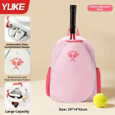 YUKE | 2026 New Waterproof Kids Unisex Tennis Racket Bag Backpack