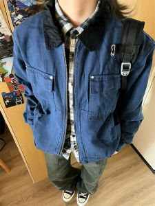 OUMULONG | Blue Denim Workwear Jacket