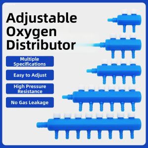Oxygen Tube Flow Divider Adjuster Distributor