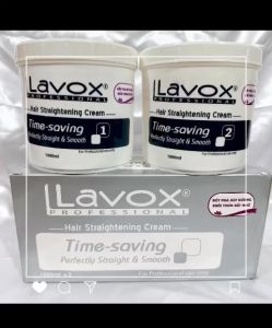 Duỗi thẳng tóc cao cấp Lavox (1000ml x 2) duỗi bóng mượt không gây khô tóc đột phá mùi hương duỗi thơm bất ngờ