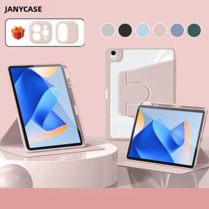 360 °   Ốp Lưng Xoay Đa Năng Cho iPad Air 11 M2/5/4 Thế Hệ Thứ 10 10.9 Inch Mini 6/7/8/9 Thế Hệ Thứ 10.2 Inch Pro 11 12.9 13 Inch - Ốp Bảo Vệ Bằng Chất Liệu PU