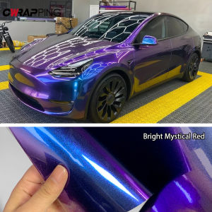 PVC Motorcycle Stickers for Car Vinyl Wrap Bright Chameleon Motorcycles Air Bubble Free Color Change Decor Car Body Films Matte