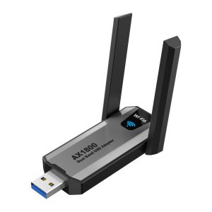 Kebidumei | Kebidumei USB3.0 Wifi6 Adapter 1800Mbps Dual-Band 2.4G/5GHz Wireless Network Receiver Dongle for Desktop PC Laptop Gaming Office