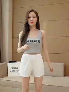 HEILOU Plus Size Stylish Athleisure Casual Shorts Safety Pants Leggings Female Household Sleep Pants