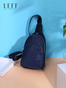 Leif Womens Oxford Cloth Crossbody Travel Bag Lightweight Multi-layer Chest Bag Casual Style Nylon Fabric Zipper Closure