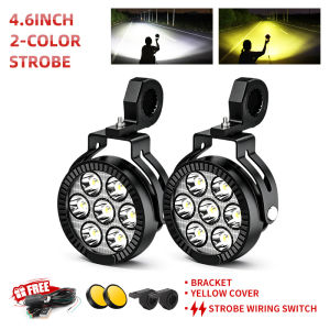 HL 4.5" LED Work Light Spotlight Fog lights Driving Lamp 100W For BMW R1200GS R1250GS F800 F850 F900 Motorcycle off-road use