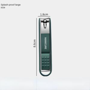 Dark Green Four-Piece Nail Clipper Set German Anti-Splash Household Nail Clippers Nail Trimming Knives And Tools for Personal Ca