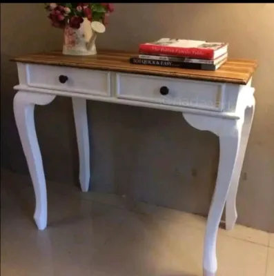 meja konsol minimalis kayu jati